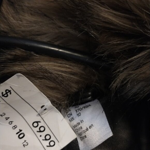 Amazing Vintage Faux-fur Faux-leather Jacket (H&M) - Picture 8 of 9